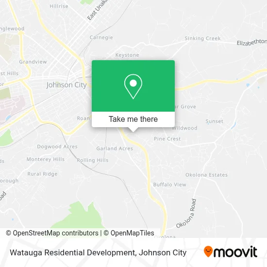 Watauga Residential Development map