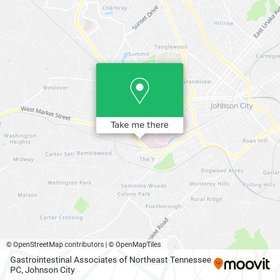 Gastrointestinal Associates of Northeast Tennessee PC map