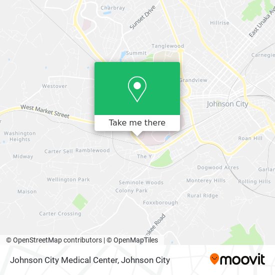 Johnson City Medical Center map