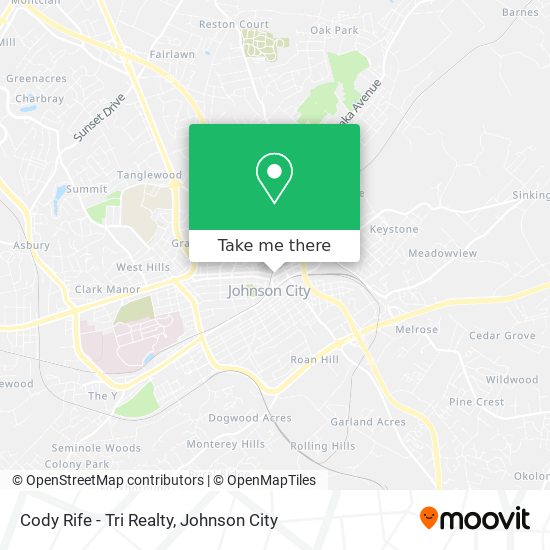 Mapa de Cody Rife - Tri Realty