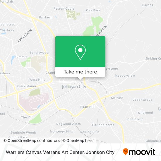Warriers Canvas Vetrans Art Center map