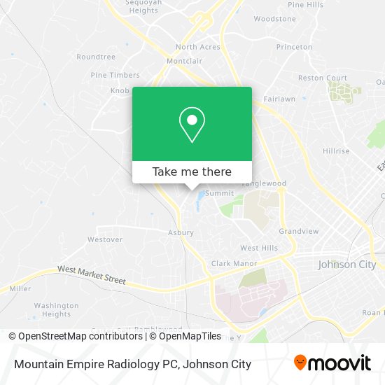 Mapa de Mountain Empire Radiology PC
