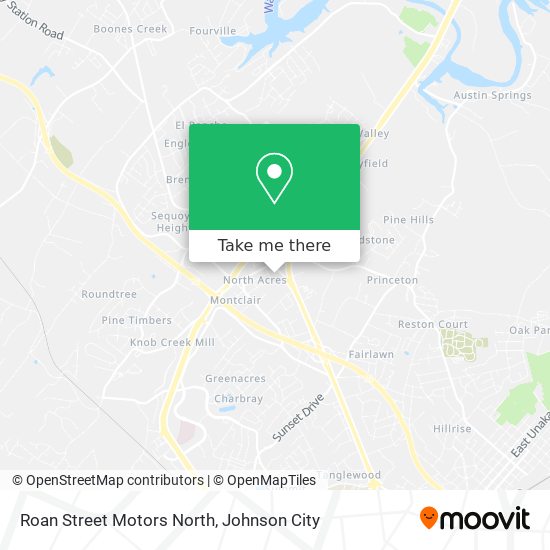 Roan Street Motors North map