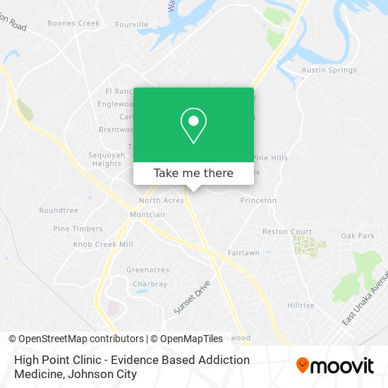 High Point Clinic - Evidence Based Addiction Medicine map