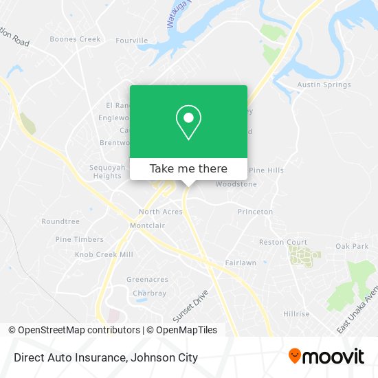 Direct Auto Insurance map