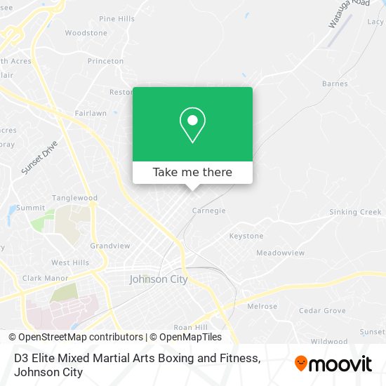 D3 Elite Mixed Martial Arts Boxing and Fitness map