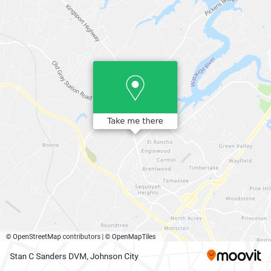 Mapa de Stan C Sanders DVM