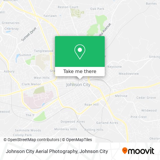 Mapa de Johnson City Aerial Photography