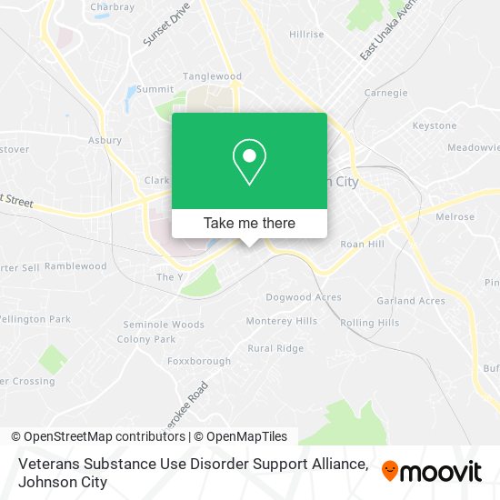 Veterans Substance Use Disorder Support Alliance map