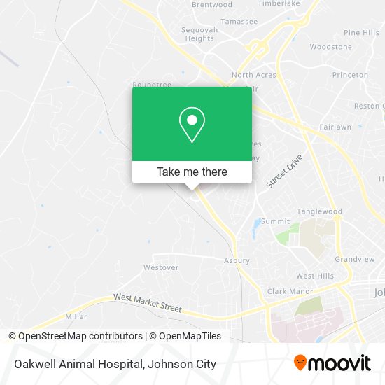 Oakwell Animal Hospital map
