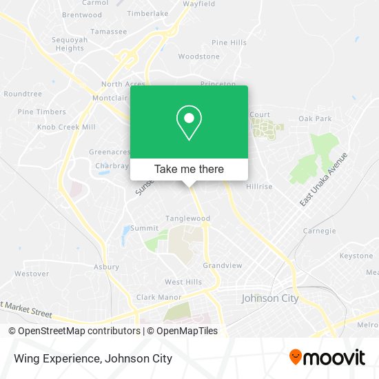 Mapa de Wing Experience