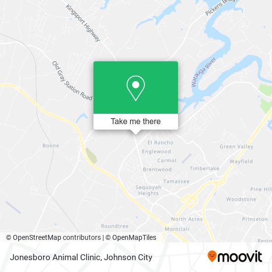 Mapa de Jonesboro Animal Clinic