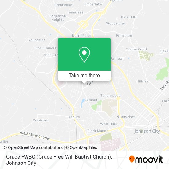 Mapa de Grace FWBC (Grace Free-Will Baptist Church)