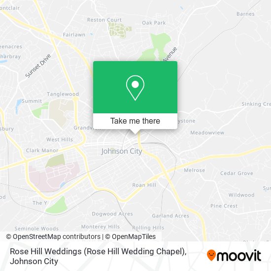 Mapa de Rose Hill Weddings (Rose Hill Wedding Chapel)
