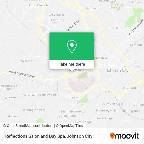 Mapa de Reflections Salon and Day Spa