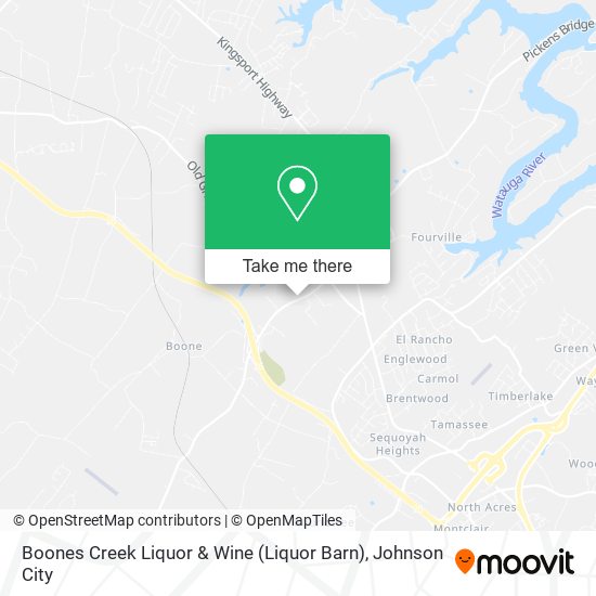 Boones Creek Liquor & Wine (Liquor Barn) map