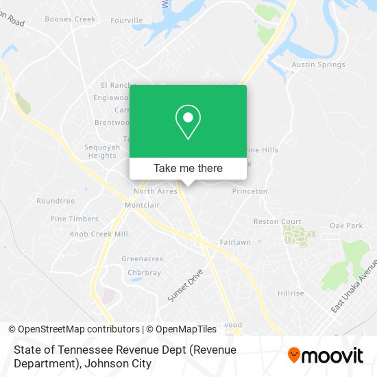 Mapa de State of Tennessee Revenue Dept (Revenue Department)