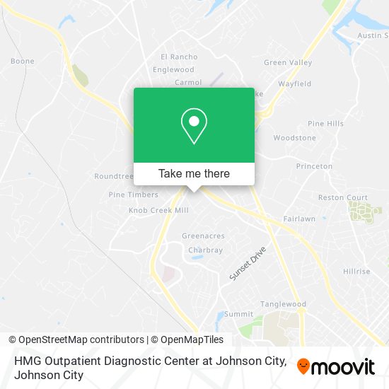 HMG Outpatient Diagnostic Center at Johnson City map