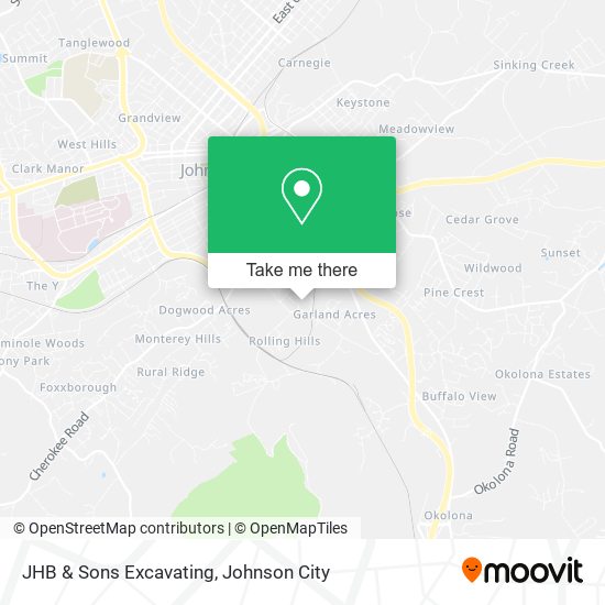 Mapa de JHB & Sons Excavating