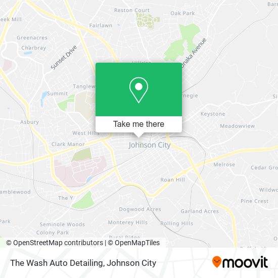 The Wash Auto Detailing map