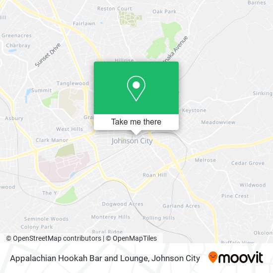 Appalachian Hookah Bar and Lounge map