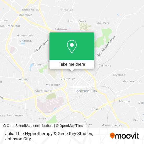 Julia Thie Hypnotherapy & Gene Key Studies map