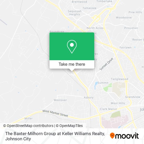 The Baxter-Milhorn Group at Keller Williams Realty map