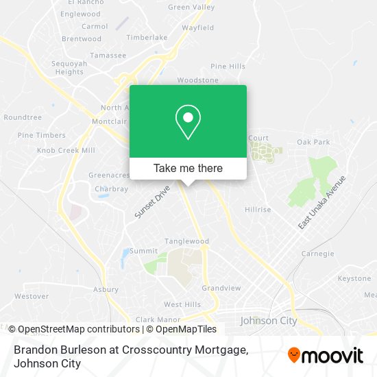 Brandon Burleson at Crosscountry Mortgage map