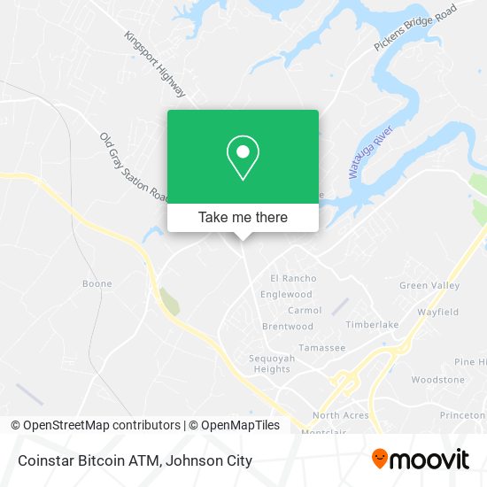 Mapa de Coinstar Bitcoin ATM