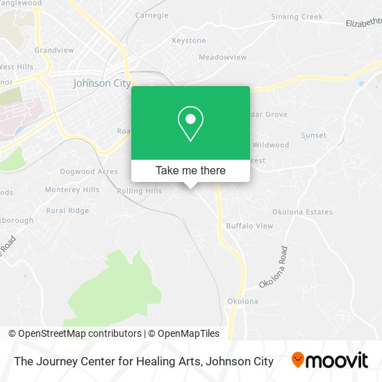 The Journey Center for Healing Arts map