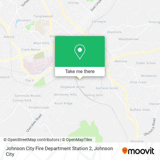 Mapa de Johnson City Fire Department Station 2