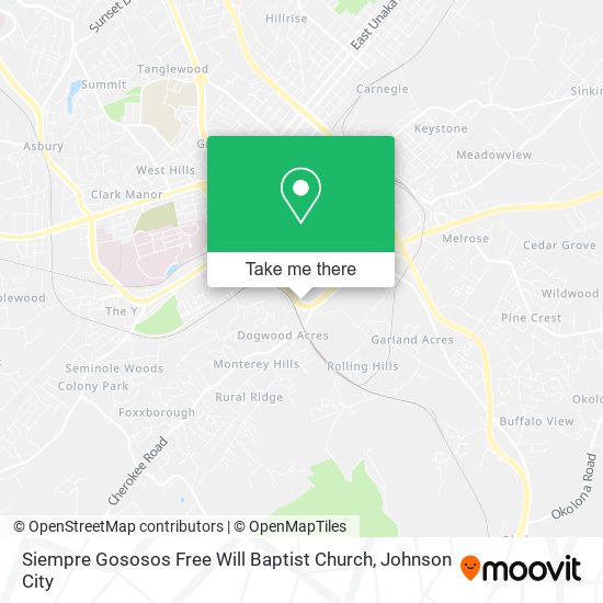 Siempre Gososos Free Will Baptist Church map