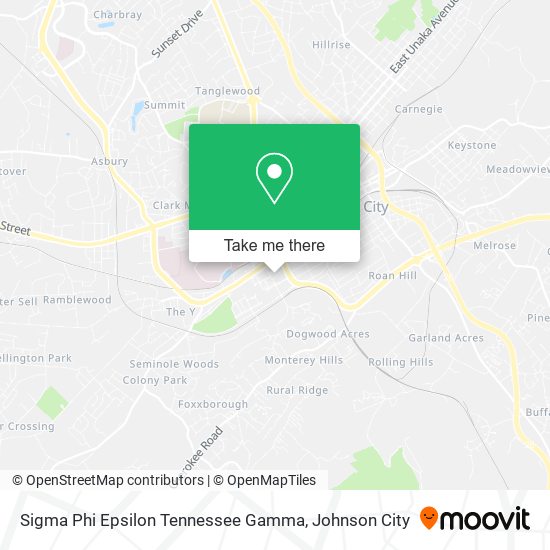 Sigma Phi Epsilon Tennessee Gamma map