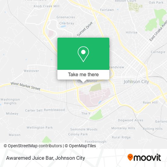 Mapa de Awaremed Juice Bar