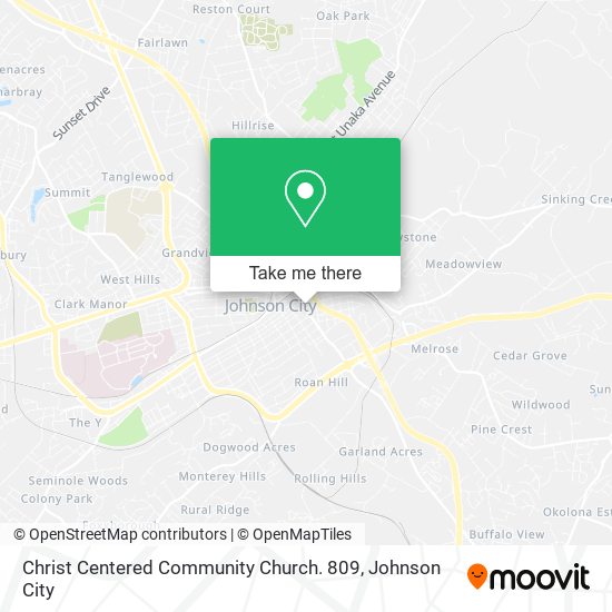 Mapa de Christ Centered Community Church. 809