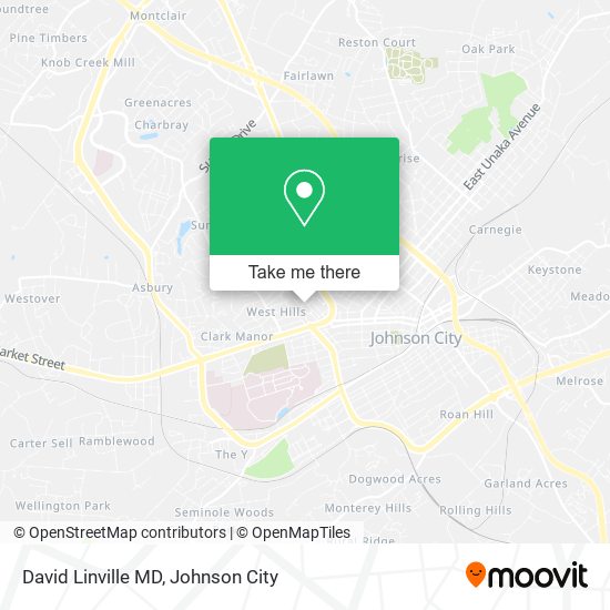 David Linville MD map