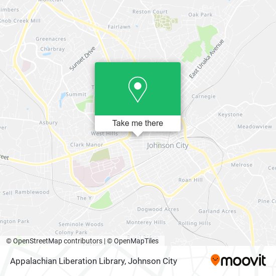 Mapa de Appalachian Liberation Library