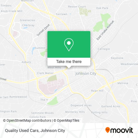 Quality Used Cars map