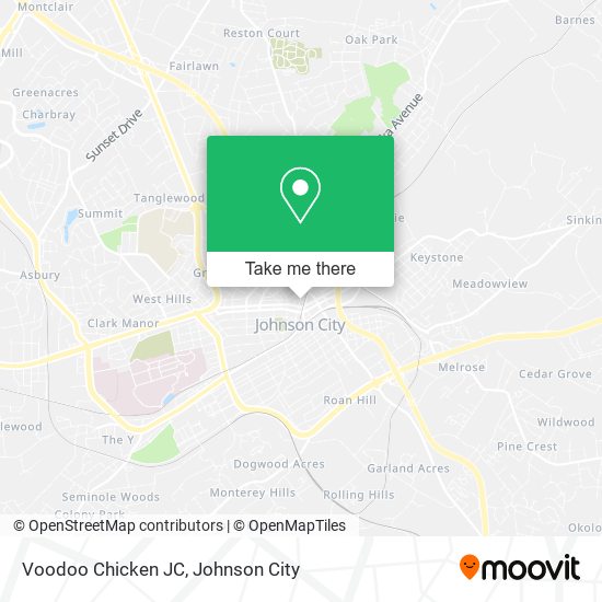 Mapa de Voodoo Chicken JC