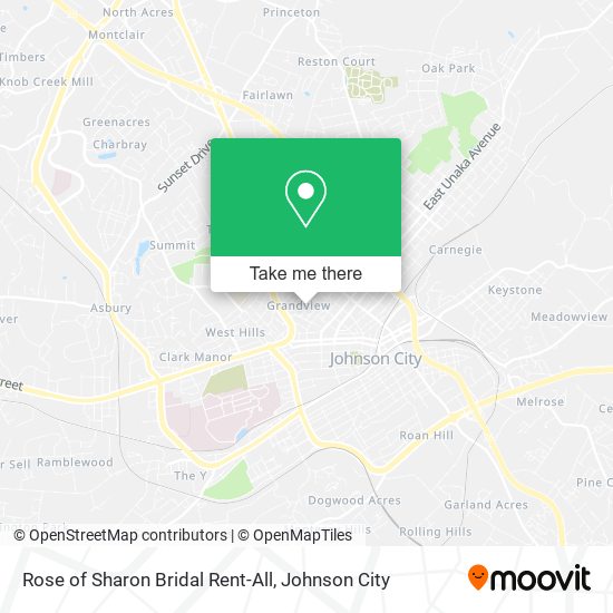 Rose of Sharon Bridal Rent-All map