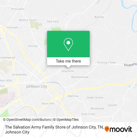 The Salvation Army Family Store of Johnson City, TN map