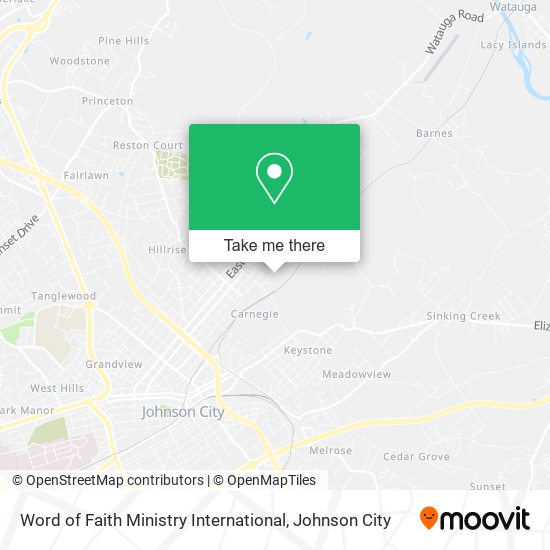 Mapa de Word of Faith Ministry International