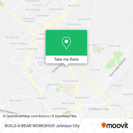 BUILD-A-BEAR WORKSHOP map