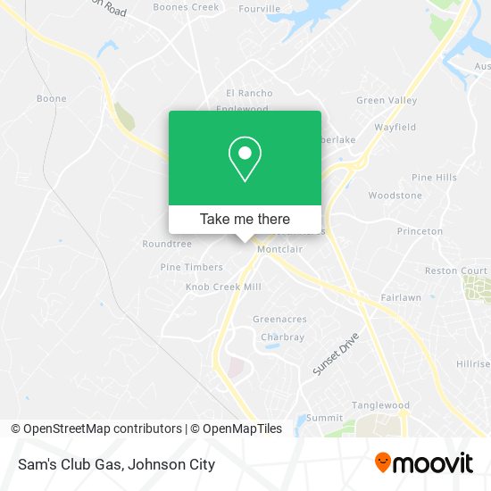 Sam's Club Gas map