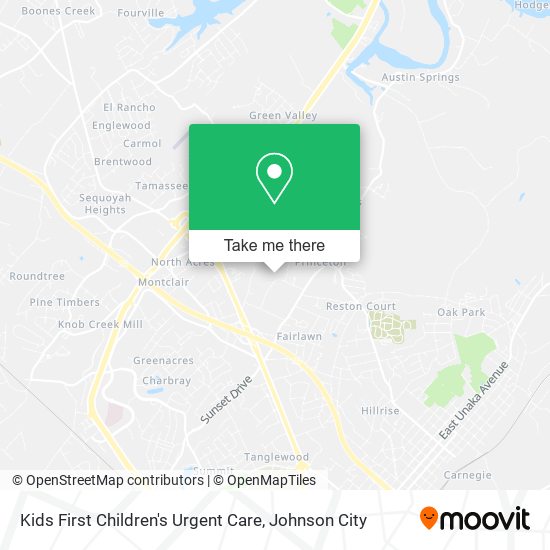 Kids First Children's Urgent Care map