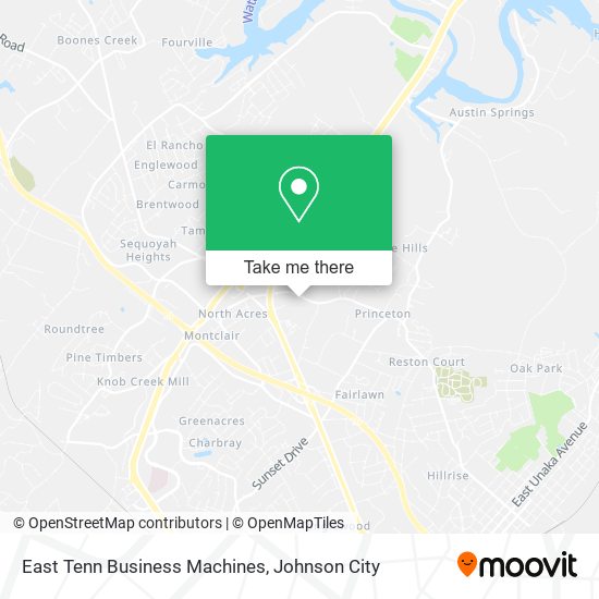 East Tenn Business Machines map