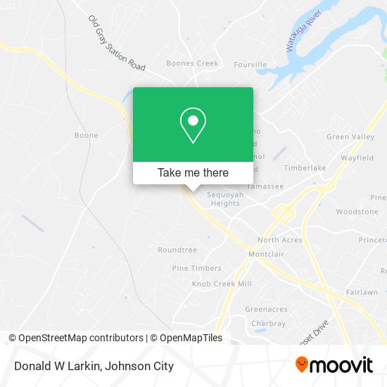 Mapa de Donald W Larkin