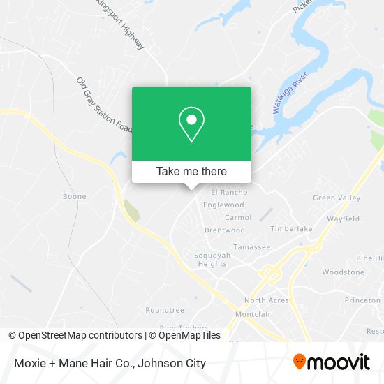 Mapa de Moxie + Mane Hair Co.