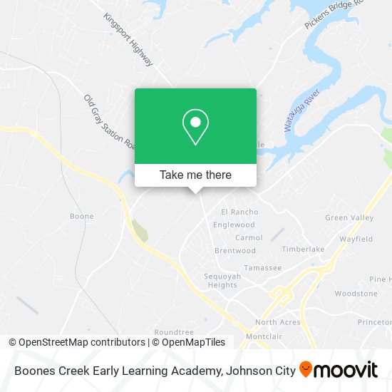 Mapa de Boones Creek Early Learning Academy