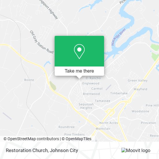 Restoration Church map